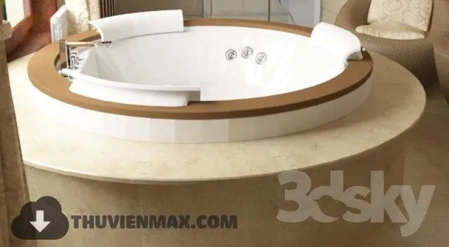 Decoration – Bathtub & Shower Cubicle 3D Models – 089