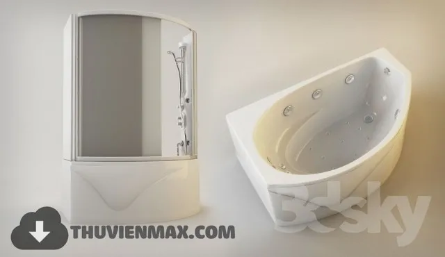 Decoration – Bathtub & Shower Cubicle 3D Models – 097
