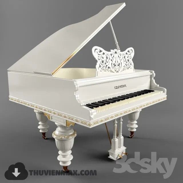 Decoration 3D Models – Musical Instrument 006