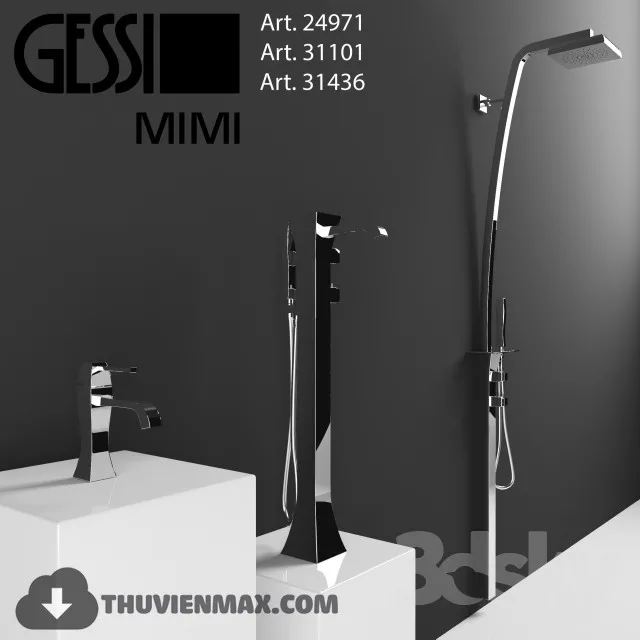 Set mixer Gessi MIMI 3DS Max - thumbnail 3