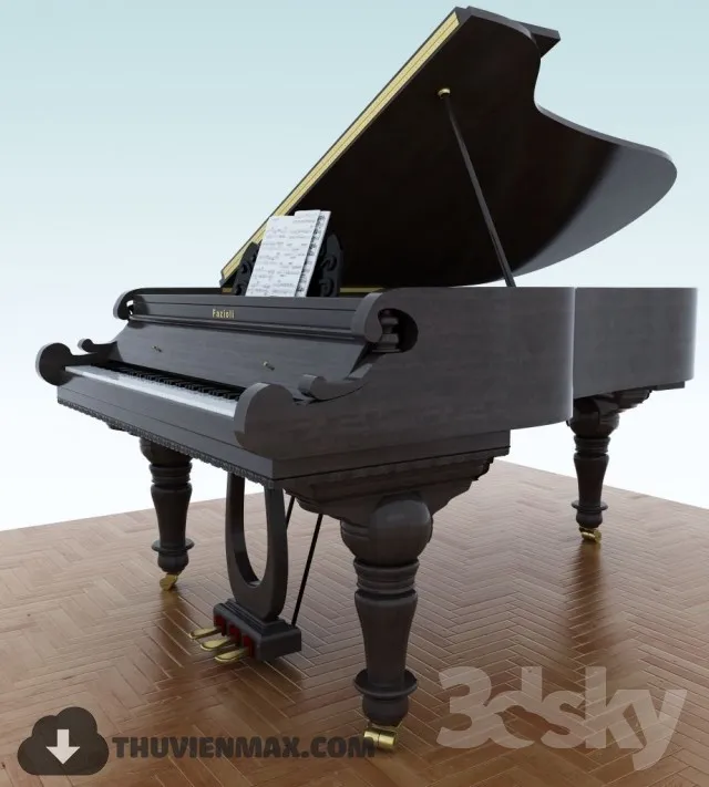 Decoration 3D Models – Musical Instrument 012