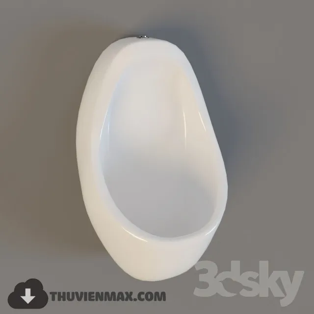 Male toilet urinal 3DS Max - thumbnail 3
