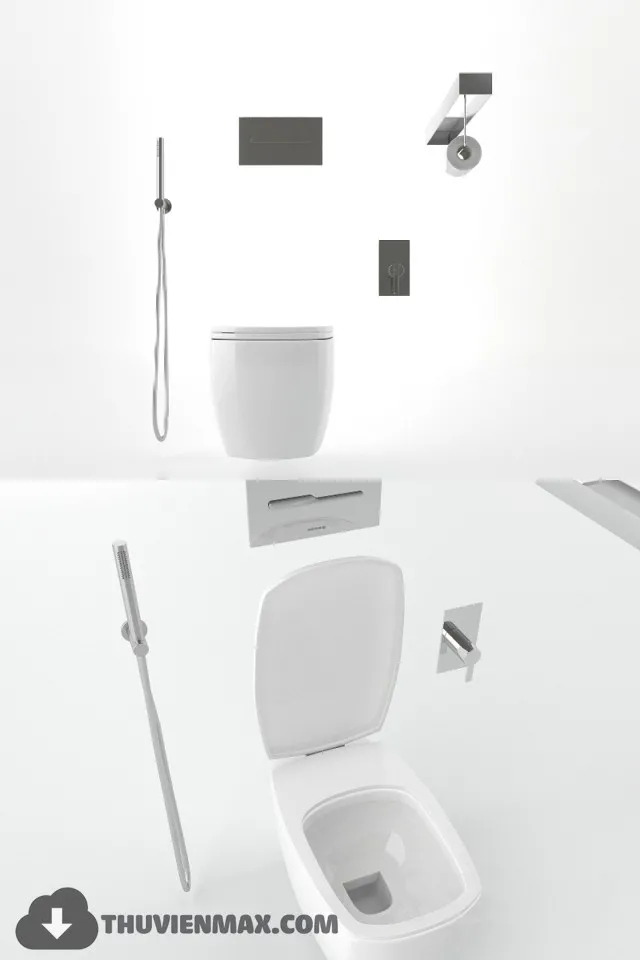 Decoration – Toilet & Bidet 3D Models – 019
