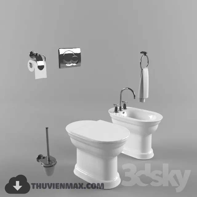 Decoration – Toilet & Bidet 3D Models – 044