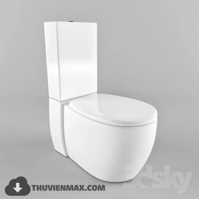 Newform – Essenza close-coupled toilet 3DS Max - thumbnail 3