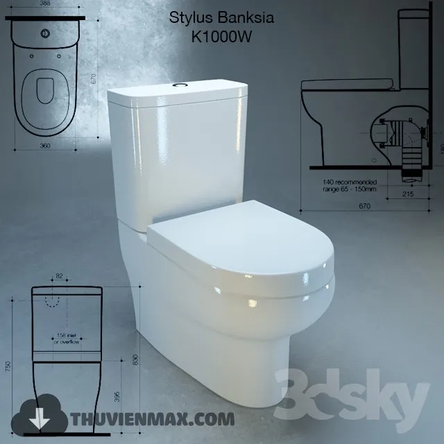 Decoration – Toilet & Bidet 3D Models – 108