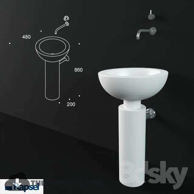 Decoration – Wash basin 3D Models – 029