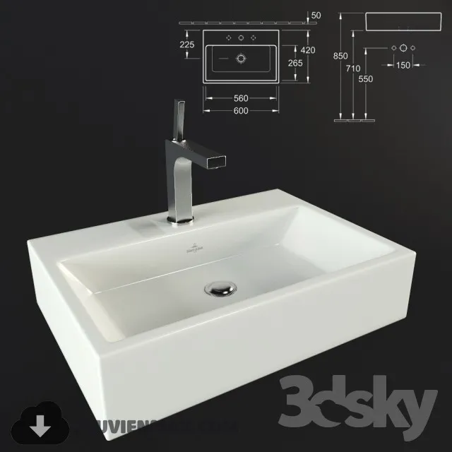 Decoration – Wash basin 3D Models – 200