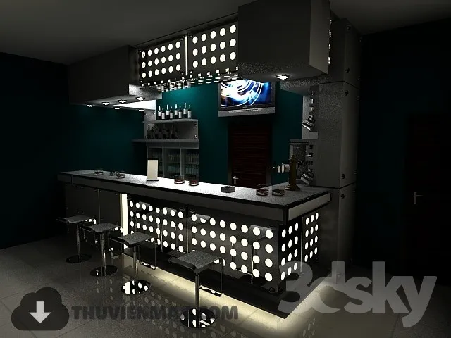 Decoration 3D Models – Restaurant 021
