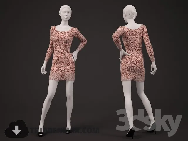 Office dress 3DS Max - thumbnail 3