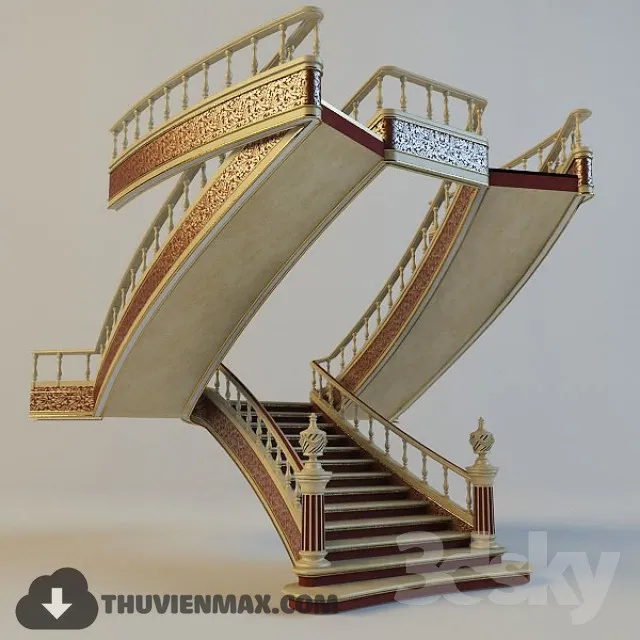 Decoration 3D Models – Staircase 002