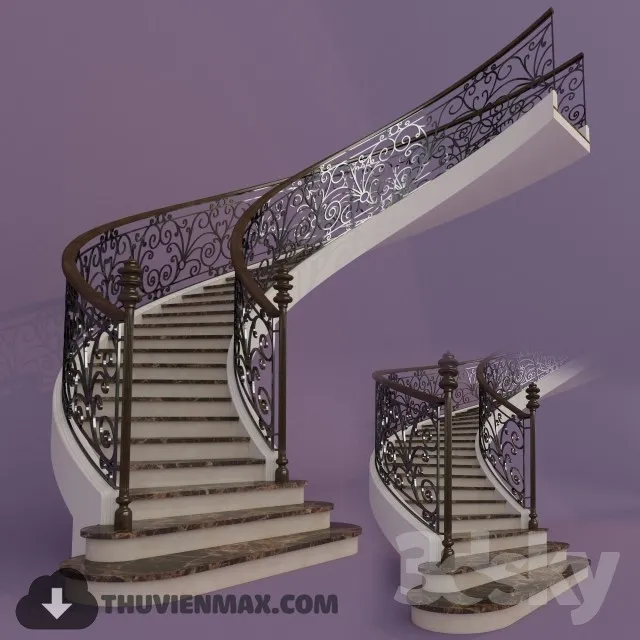 Decoration 3D Models – Staircase 005