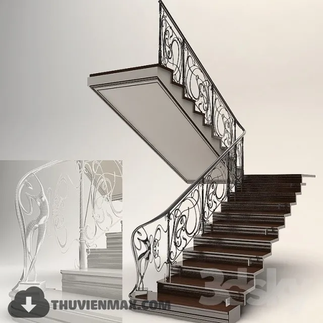 Decoration 3D Models – Staircase 017