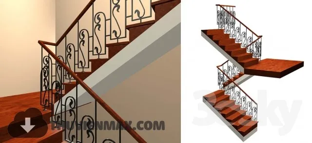 Decoration 3D Models – Staircase 070