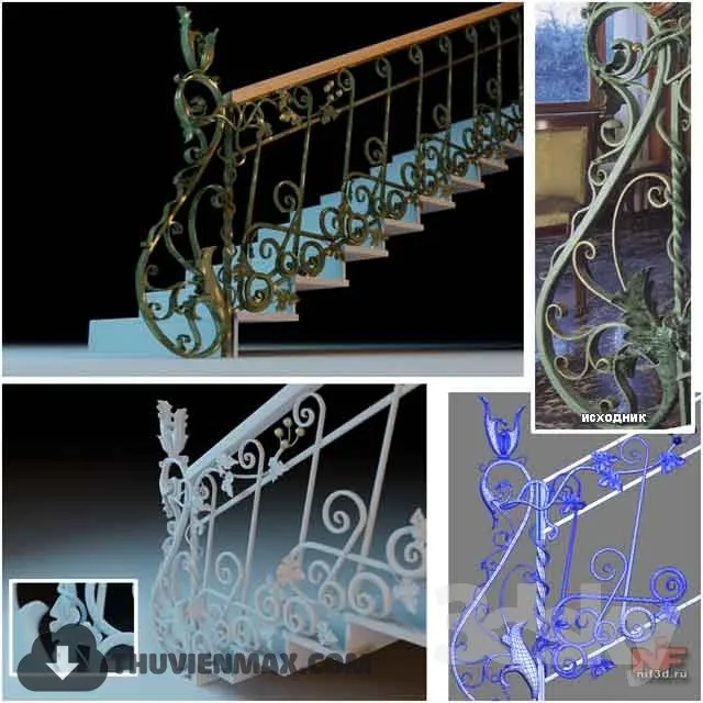 Decoration 3D Models – Staircase 076