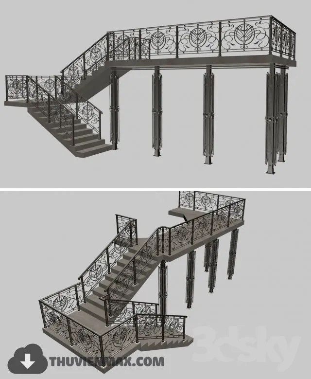 Decoration 3D Models – Staircase 078