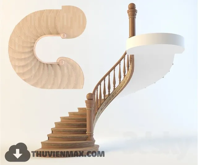 Decoration 3D Models – Staircase 100