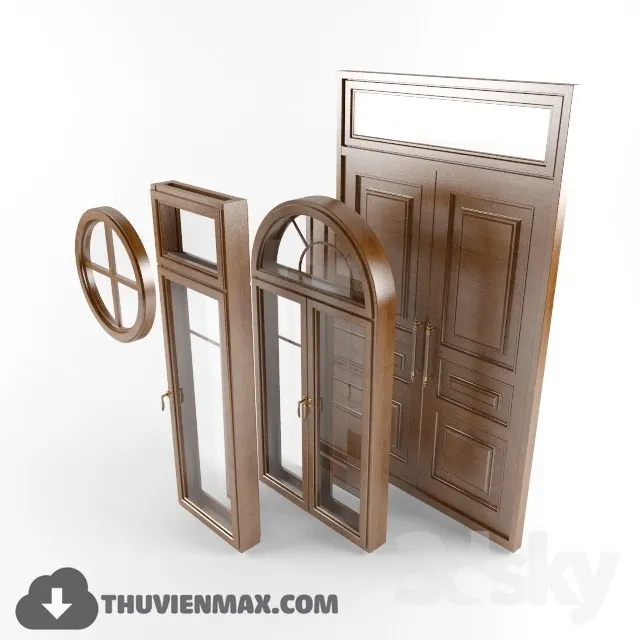 The windows and door of a single project. 3DS Max - thumbnail 3