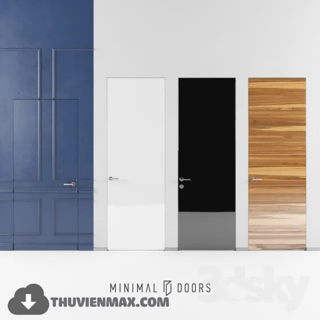 MINIMAL DOORS – basic collection 3DS Max - thumbnail 3