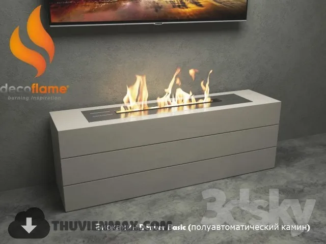 Bio Fireplace Denver Basic (semi-automatic fire) 3DS Max - thumbnail 3