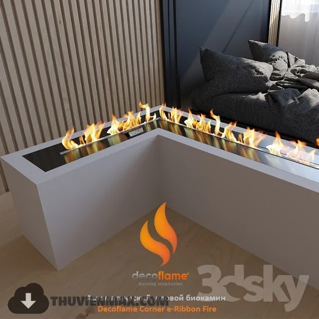 Decoration 3D Models – Fire Place & Radiator 014