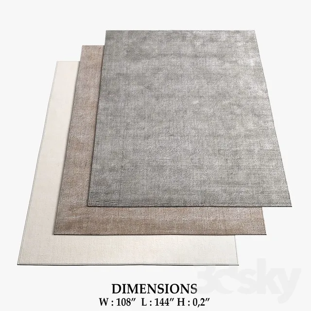 DECORATION – CARPET 3D MODELS – 057