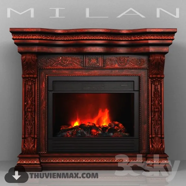 Fireplace MILAN (MILAN) 3DS Max - thumbnail 3