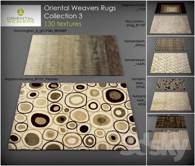 Oriental Weavers rugs3 3DS Max - thumbnail 3