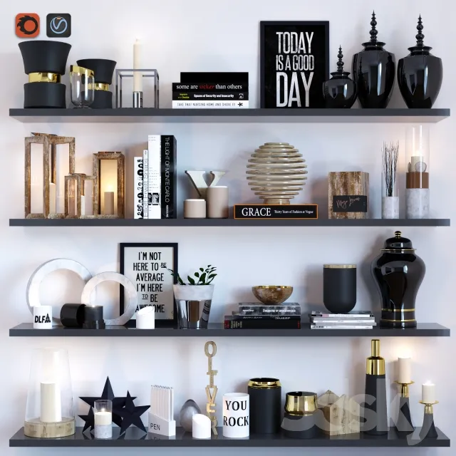 DECORATIVE SET 3D MODELS – 101