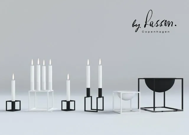 Kubus candlesticks 3DS Max - thumbnail 3