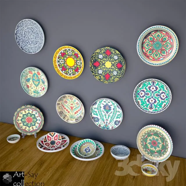 DECORATIVE SET 3D MODELS – 274