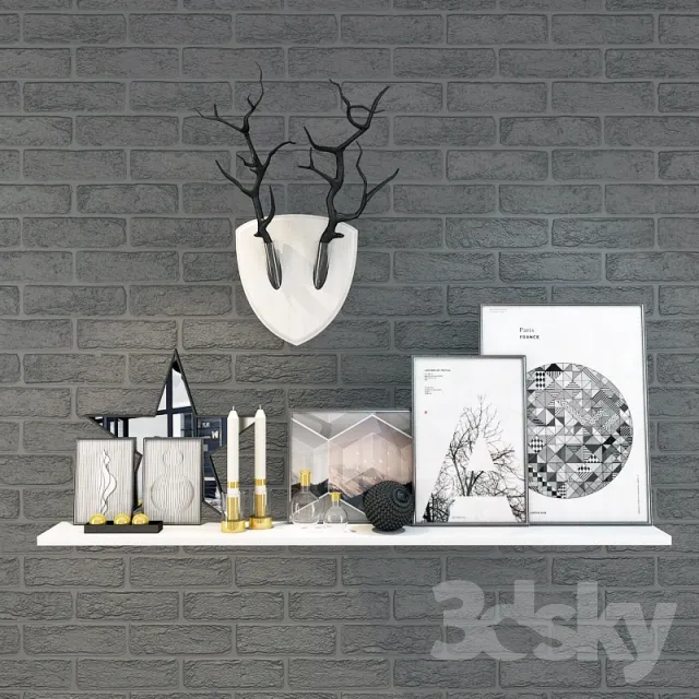 DECORATIVE SET 3D MODELS – 335