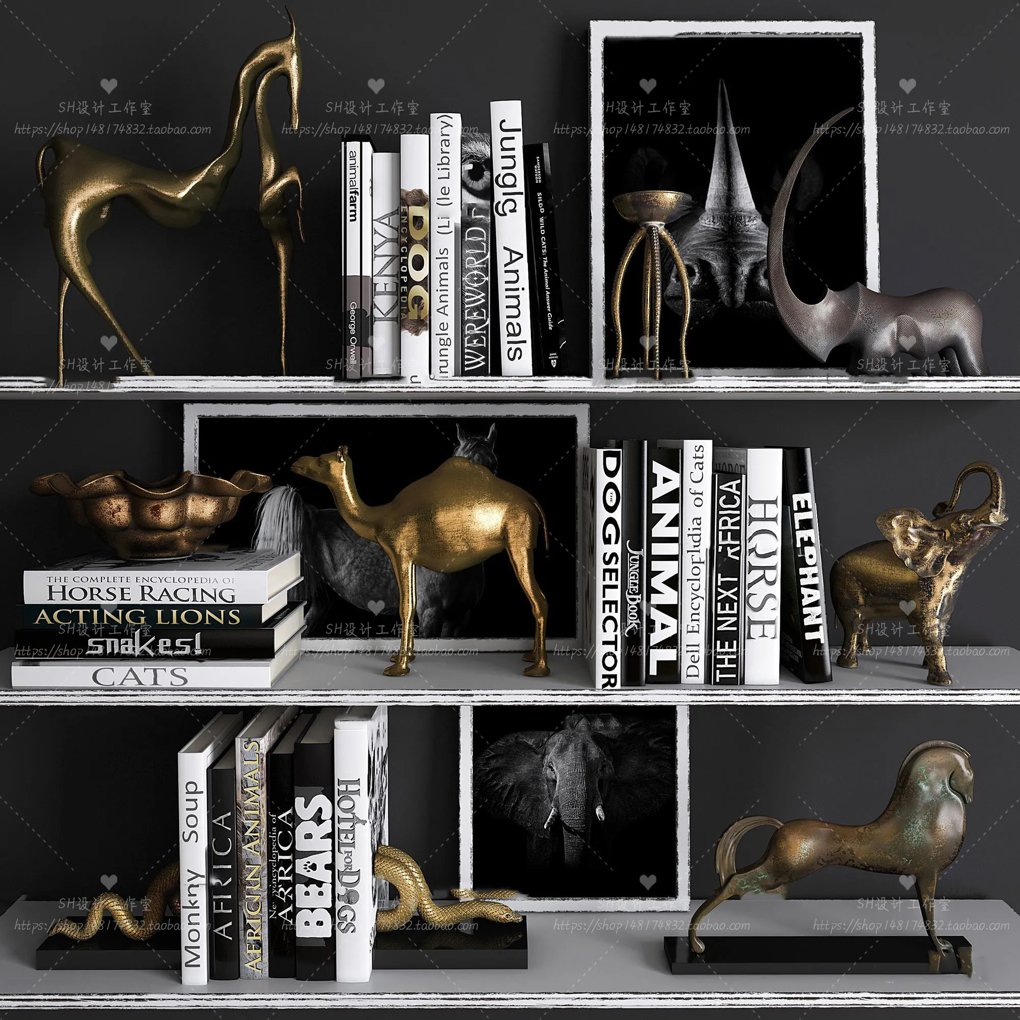 DECORATIVE SET 3D MODELS – 343