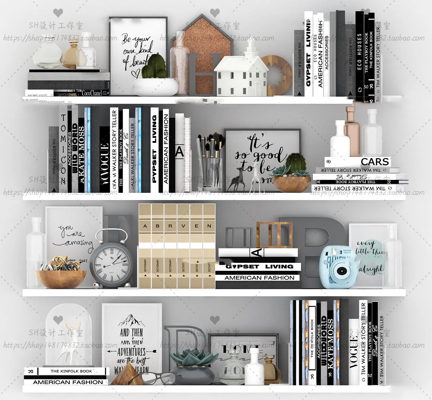 DECORATIVE SET 3D MODELS – 374