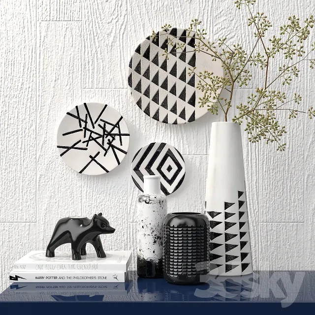 DECORATIVE SET 3D MODELS – 453