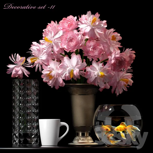 DECORATIVE SET 3D MODELS – 620