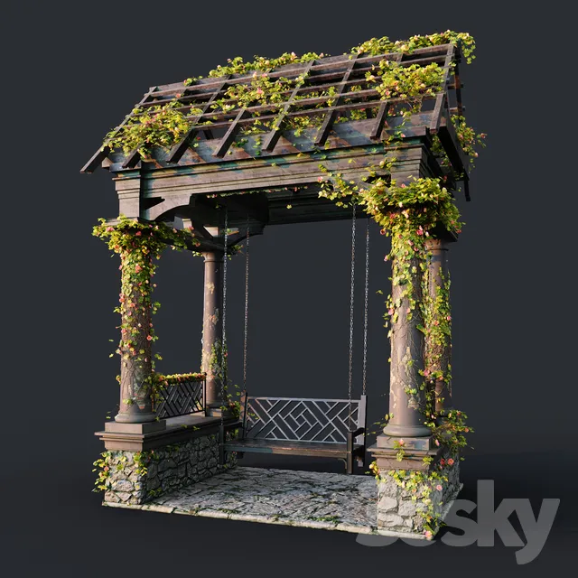 Swing for the garden 3DS Max - thumbnail 3