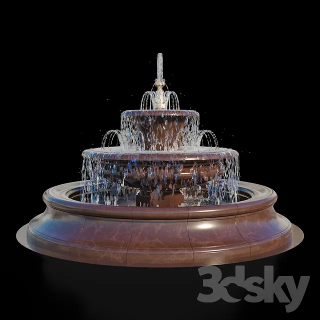 Bees Fountain 3DS Max - thumbnail 3