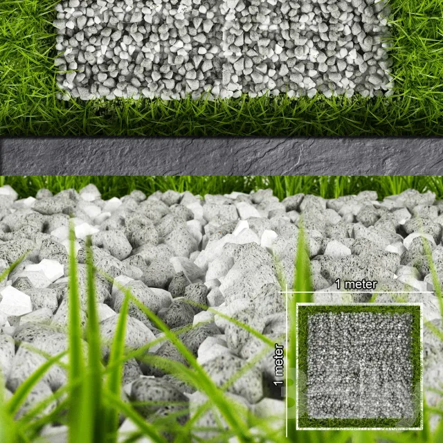 GRASS AND STONES 3DS Max - thumbnail 3