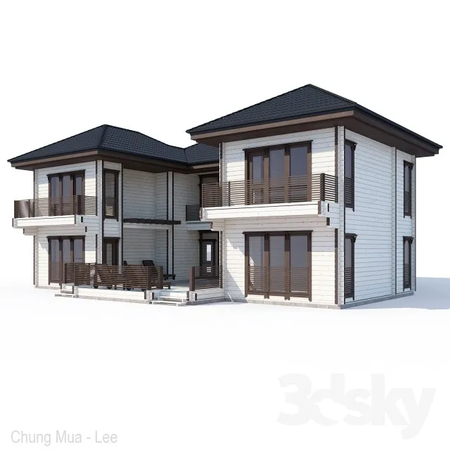 ABS House V11 3DS Max - thumbnail 3