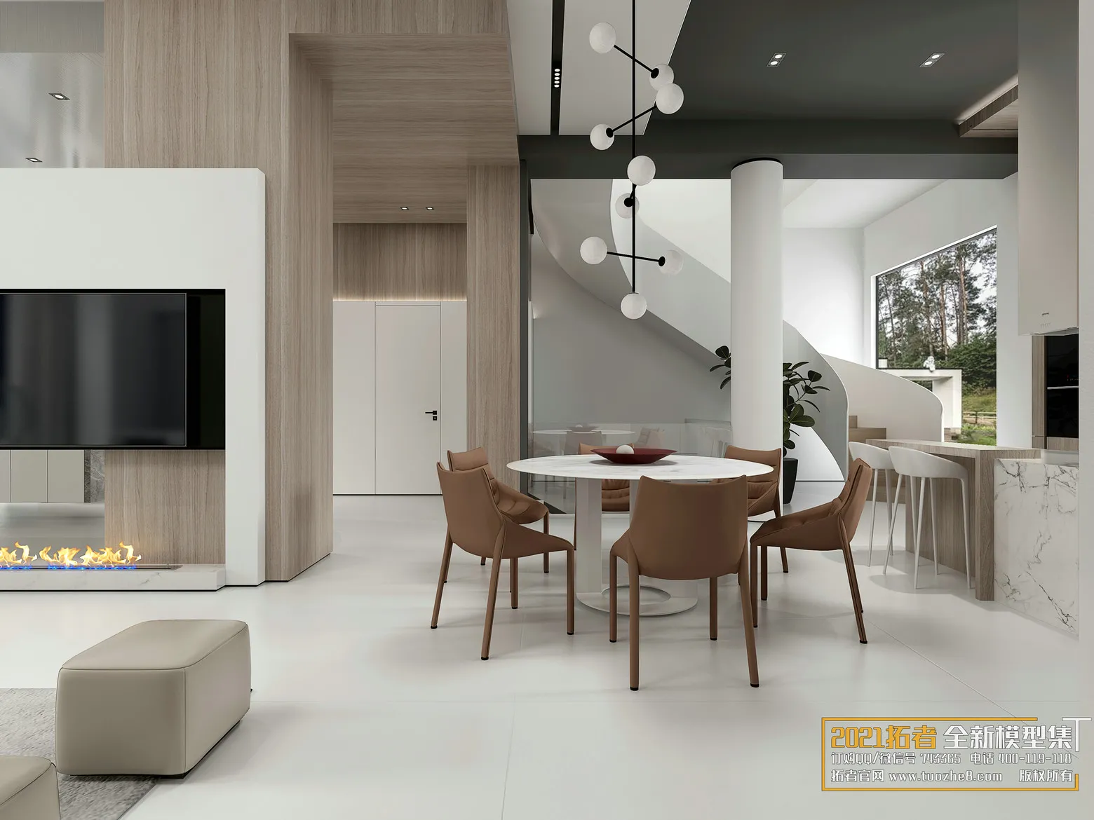 EXTENSION 2021 – 1. LIVING ROOM – 1.1. MODERN STYLES – 267vr – VRAY