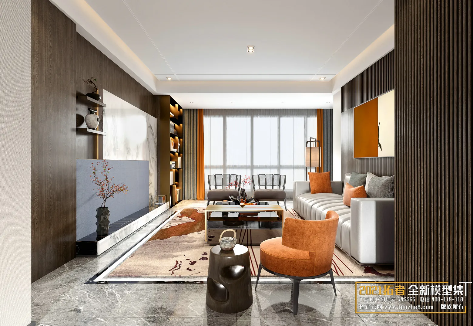 EXTENSION 2021 – 1. LIVING ROOM – 1.2. CHINESE STYLES – 26vr – VRAY