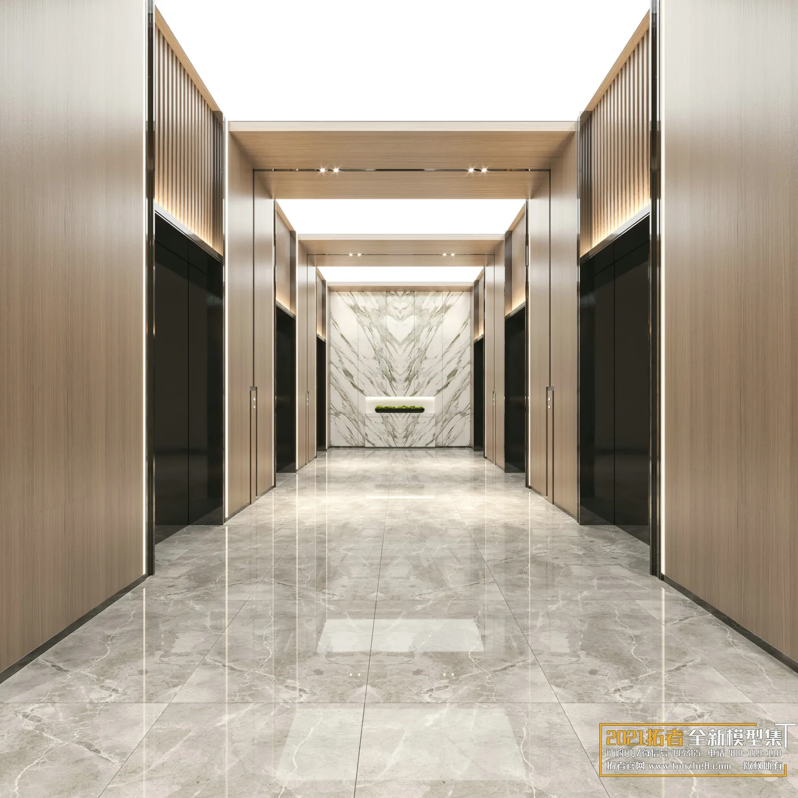 EXTENSION 2021 – 16. CORRIDOR – ELEVATOR – 01 – CORONA