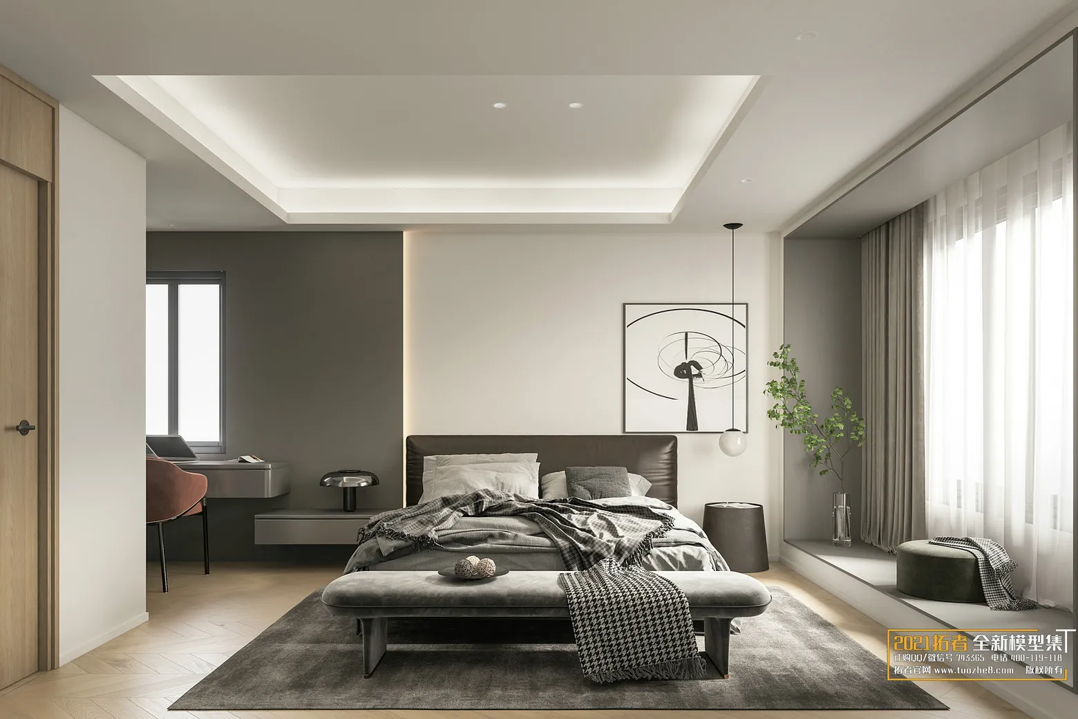 EXTENSION 2021 – 2. BEDROOM – 1.MODERN STYLES – 106 – CORONA