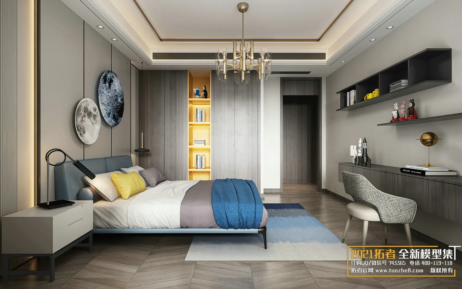 EXTENSION 2021 – 2. BEDROOM – 1.MODERN STYLES – 176vr – VRAY