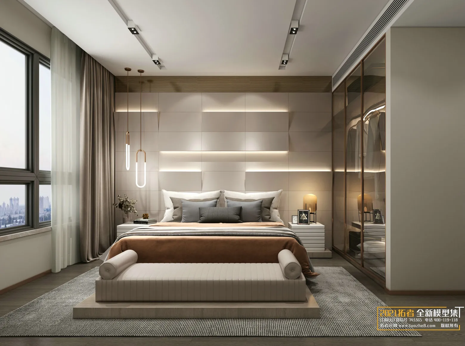 EXTENSION 2021 – 2. BEDROOM – 1.MODERN STYLES – 197vr – VRAY