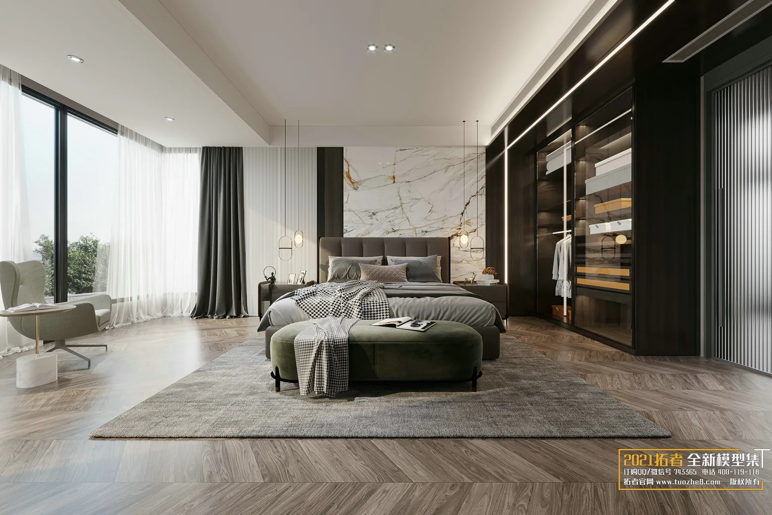 EXTENSION 2021 – 2. BEDROOM – 1.MODERN STYLES – 32 – CORONA