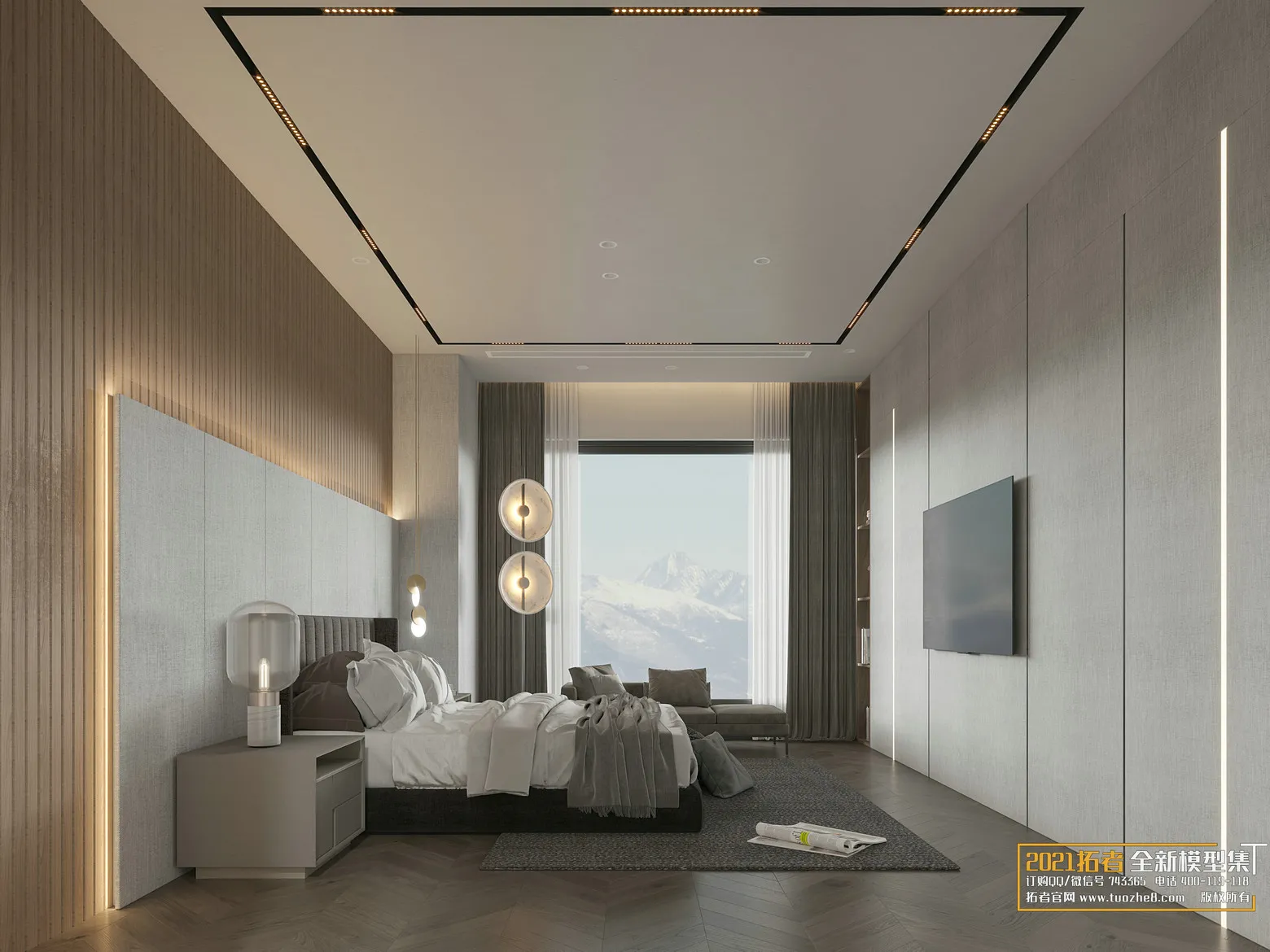 EXTENSION 2021 – 2. BEDROOM – 1.MODERN STYLES – 4 – CORONA