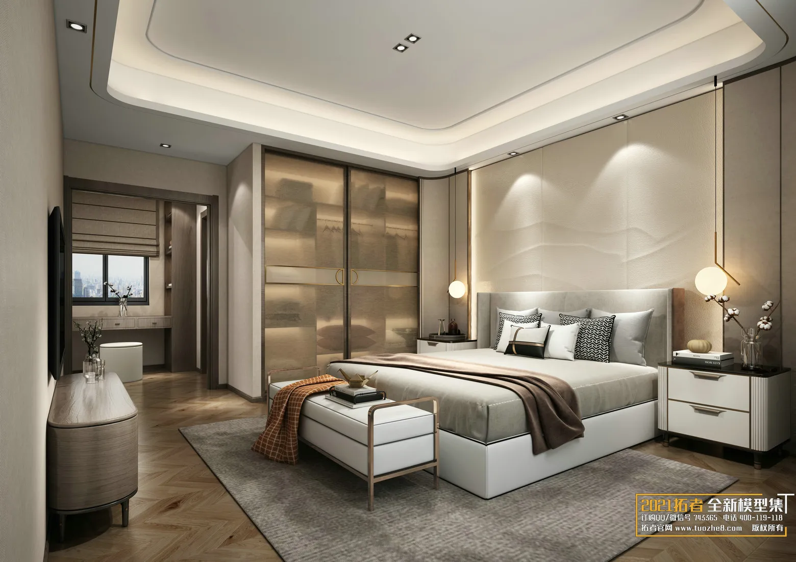 EXTENSION 2021 – 2. BEDROOM – 2.CHINESE STYLES – 29vr – VRAY