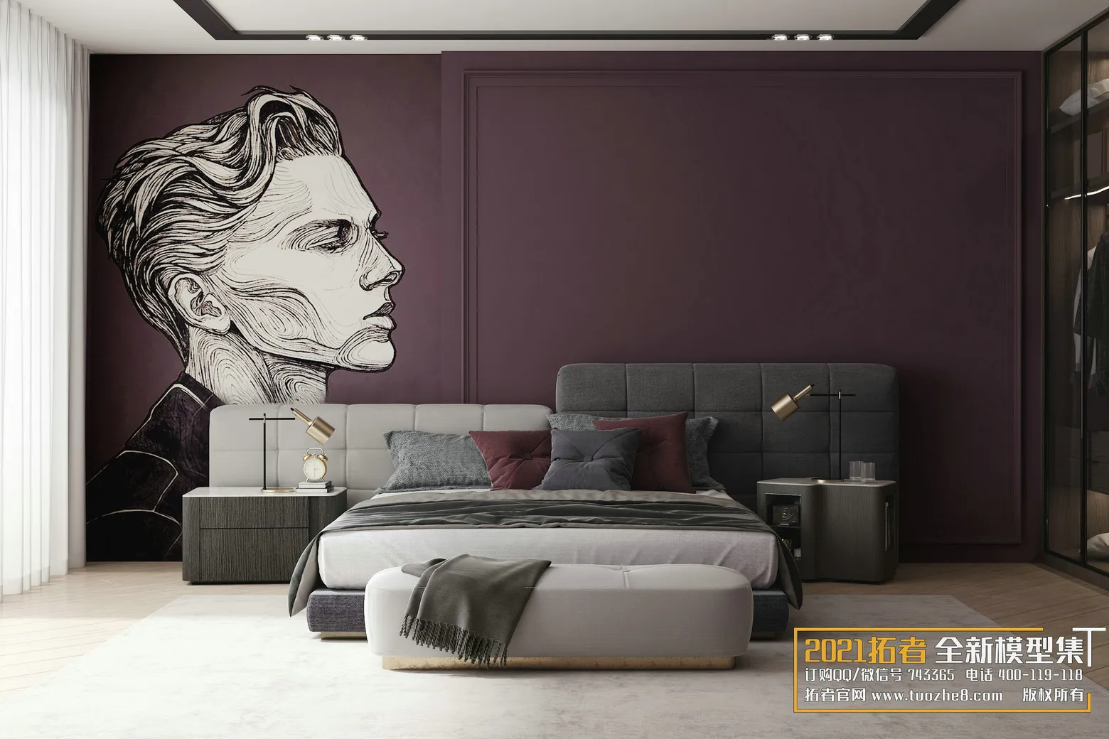 EXTENSION 2021 – 2. BEDROOM – 3.EUROPEAN STYLES – 14vr – VRAY